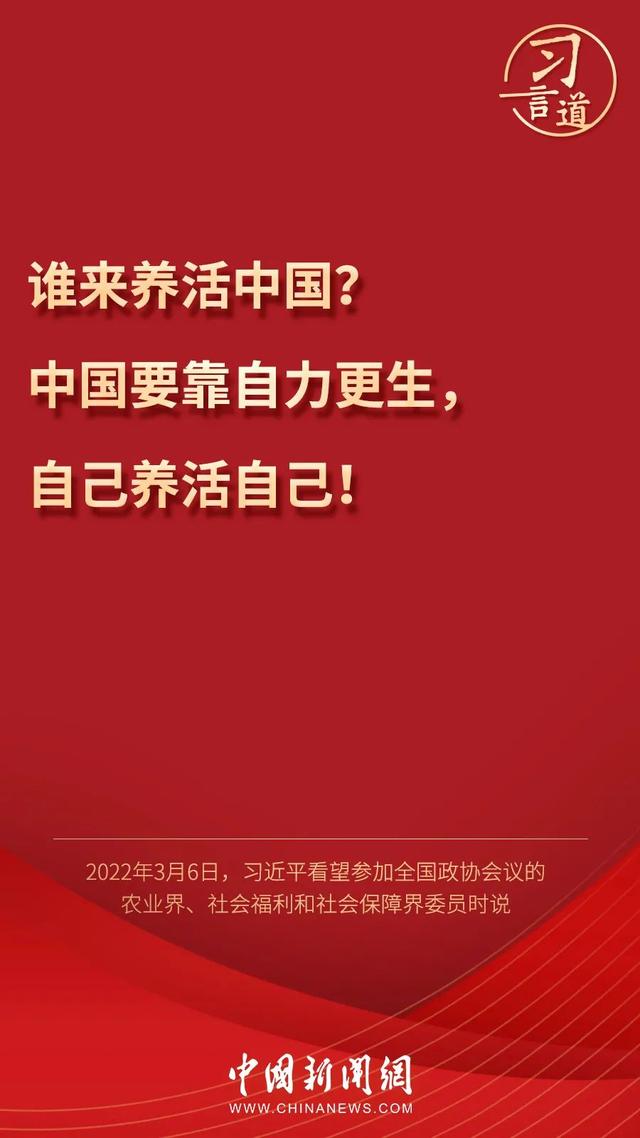 習(xí)言道丨習(xí)近平為何再答“誰來養(yǎng)活中國”？