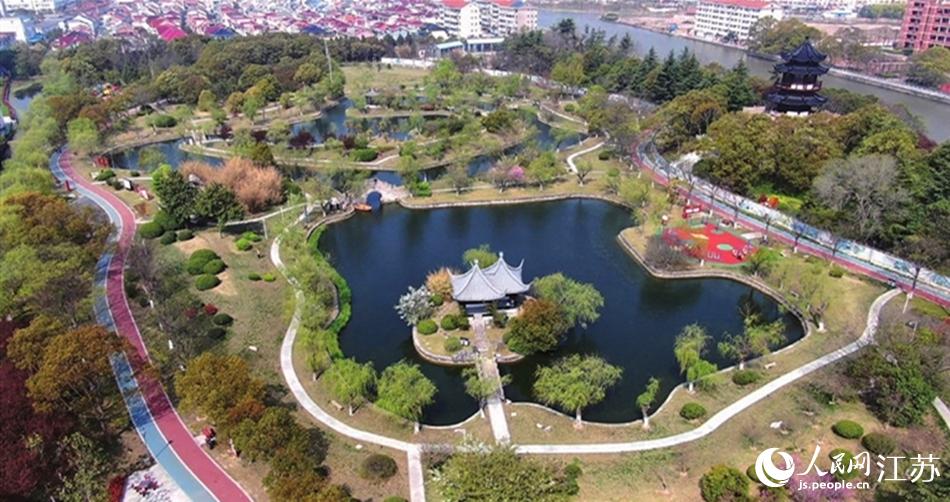 如東縣人民公園。如東縣委宣傳部供圖