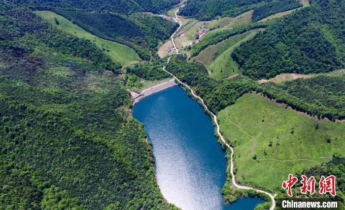 空中俯瞰北山村。洲湖鎮(zhèn)供圖